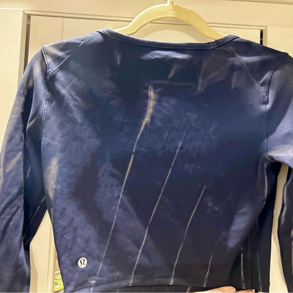 Lululemonn wunder train long sleeve cropped shirt size 4 - Picture 7 of 9